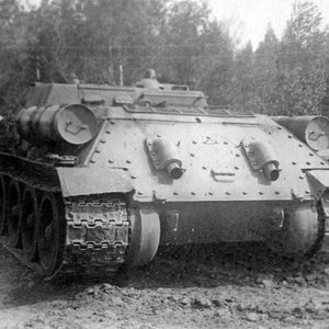 SU-122-III , the rear view, trials, 1943 (4)