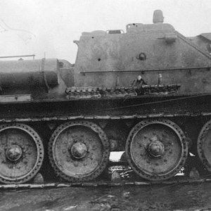SU-122-III, the side view, trials, 1943