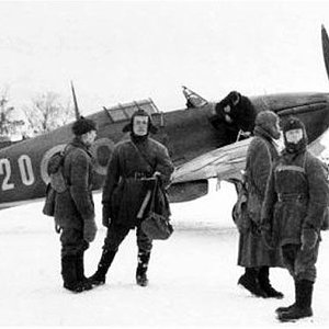 Hurricane MkII.b,  RAF 151 Wing, no.134 Squadron, GG20, Z5205, Murmansk, 1941