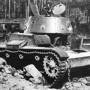 T-26 model 1938 abandoned in 1941
