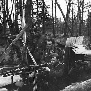 A MG-34 at an action station.