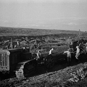 Soviet S-65 Stalinetz tractor, an artillery tug,  Russia.