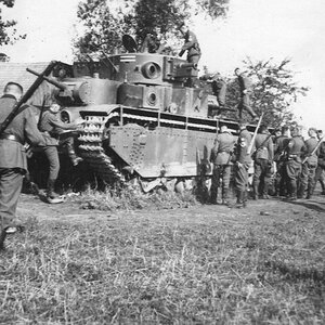 T-35 soviet heavy tank model 1938 captured in 1941