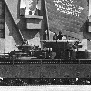 T-35 soviet heavy tank model 1937/38 in Moscow, 1941
