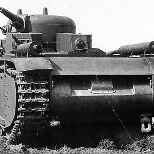 T-35-1 soviet heavy tank, the rear view, Summer 1932 (3)