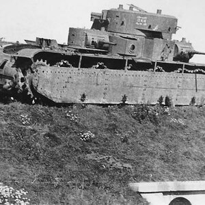 T-35 soviet heavy tank, 68 Tank Regiment, 34 Tank Division, 1941 (1)