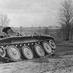 A Polish  cruiser tank  PZInż 10 TP during trials in 1939 (3)