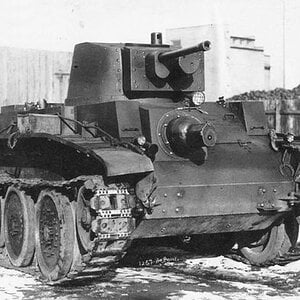 The prototype of the Polish  cruiser tank  PZInż 10 TP,  1938 (2)