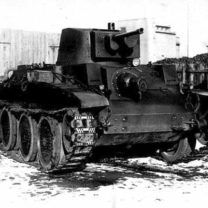 The prototype of the Polish  cruiser tank  PZInż 10 TP,  1938 (1)