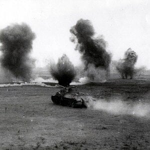 T-34 during an attack