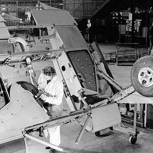 The Hawker Hurricane assembly and production wing center section