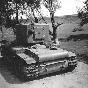 KV-2 heavy tank 1940,  rear view