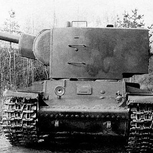 KV-2 U-7 heavy tank 1940, the front view