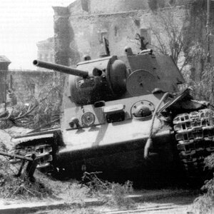 Knocked out KV-1 heavy tank,  Rostov at Don , 1942 (2)