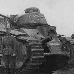 A French Char B1-bis heavy tank, 1940