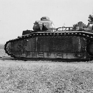 A French Char B1 bis heavy tank, 1940 (2)