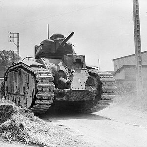 Char B1 bis , a French heavy tank, 1940