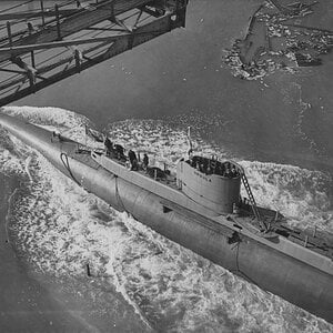 Launching of HMS Ursula, 1938