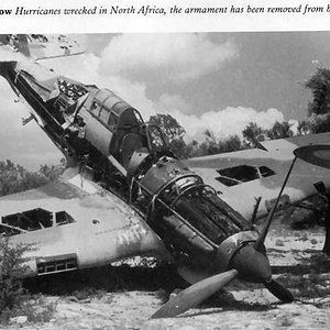 Wrecked Hurricanes In N africa