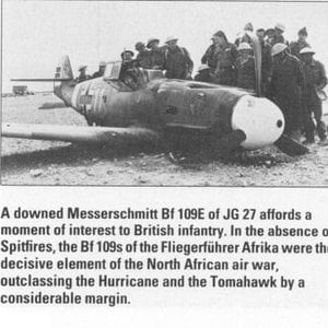 BF109F downed in Africa