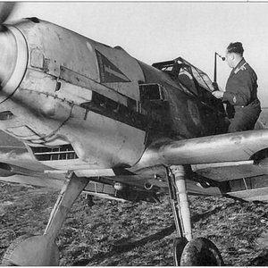 Bf 109E-4 personal mount of Maj Helmut wick who gained 56 victories before