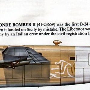 B24 Blonde Bomber II in Italian markings