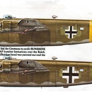 B24 Liberator In Luftwaffe Markings.