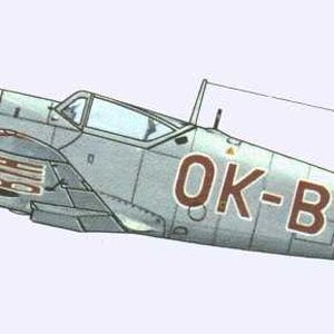 Avia S-199 OK-BYH of Police Air Corps (Post war Czechoslovak built Bf 109 e