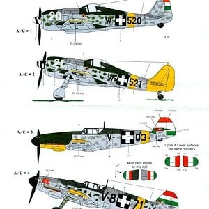 Hungarian Bf 109s & Fw 190s
