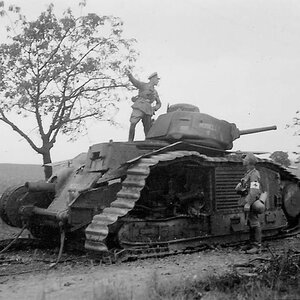 A French heavy tank Char B1-bis no. 316 