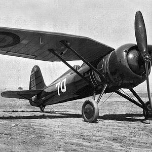 PZL P-11F "White 70", IAR made, Romanian AF