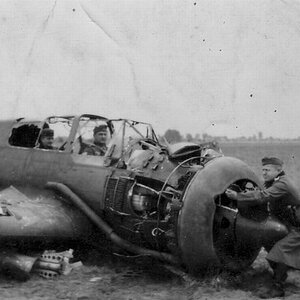 Shot down PZL 23 Karaś "White 8", 41 Squadron, 1939 (6)