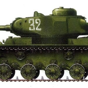 KV-85 heavy tank no. 32 of the 34th Armoured Regiment 1943