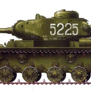 KV-85 heavy tank no. 5225 of the 1452nd Self-propelled Artillery Regiment, 1944
