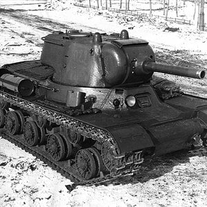 IS-2 heavy tank prototype, Chelyabinsk factory, 1943, general view