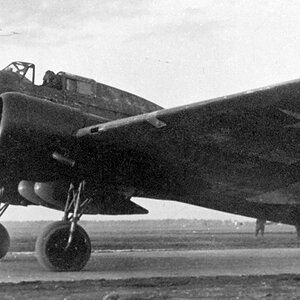 Ilyushin Il-4 with two additional external fuel tanks