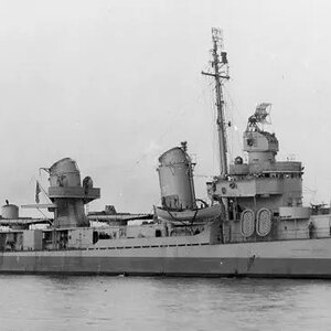 USS Chevalier (DD-451) a Fletcher class destroyer in 1942