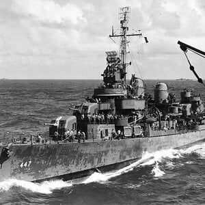 USS Jenkins (DD-447) a Fletcher class destroyer, 1943