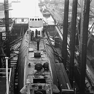 ORP Orzeł under construction at the Dutch shipyard De Schelde in Vlissingen