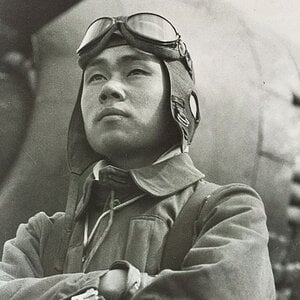 Another photo of Sergeant Abe Seigunso next to a Ki-43-IIIa