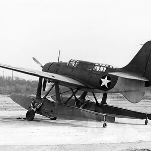 Curtiss XSB2C-2 floatplane prototype in 1943 (2)