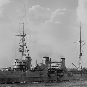 A soviet Admiral Nakhimov-class light cruiser "Chervona Ukraina", the Black Sea Fleet, pre-war image (1)