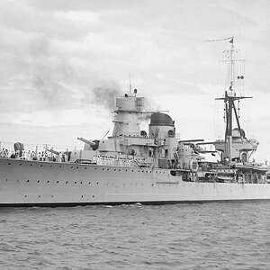 The Italian light cruiser "Raimondo Montecuccoli"