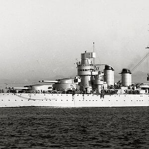 The Italian battleship "Giulio Cesare"