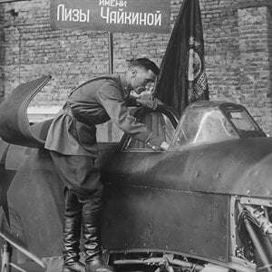 Yakovlev Yak-7 during assembling or exibition