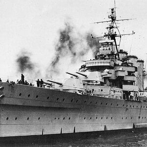 HMAS Australia heavy cruiser the post-war image, 1946