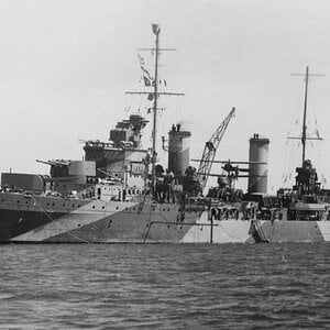 HMAS Sydney II light cruiser, Geraldton, October 1941