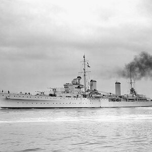 HMAS Perth, a modified Leander-class light cruiser