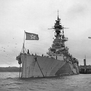 The soviet battleship Arkhangelsk (ex HMS Royal Sovereign, the Revenge-class), 1944 (2)
