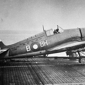 Grumman F6F Hellcat II, RN FAA Squadron no. 896, HMS Empress, 1945